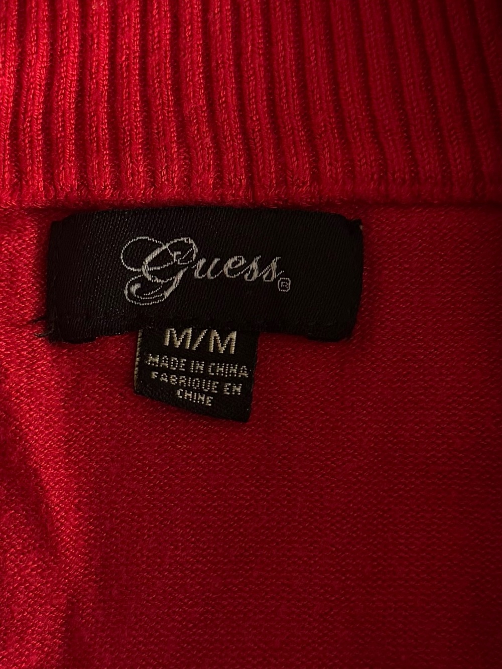 Y2K Guess Jeans Red embroidered Script - Picture 5 of 5